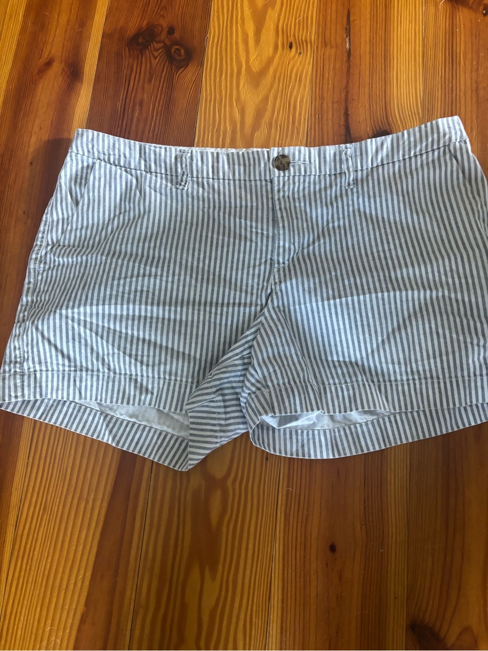 Old Navy Blue and White Striped Shorts